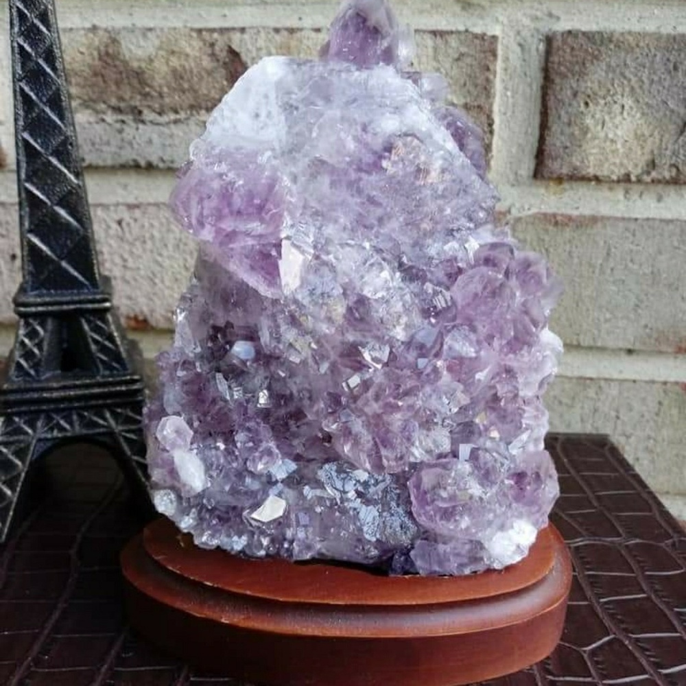 Amethyst Geode w/Custom Handmade Stand